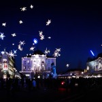 Festively decorated Ljubljana